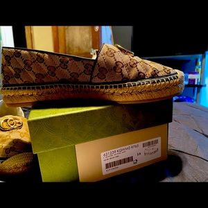 Women's GG matelassé canvas espadrille